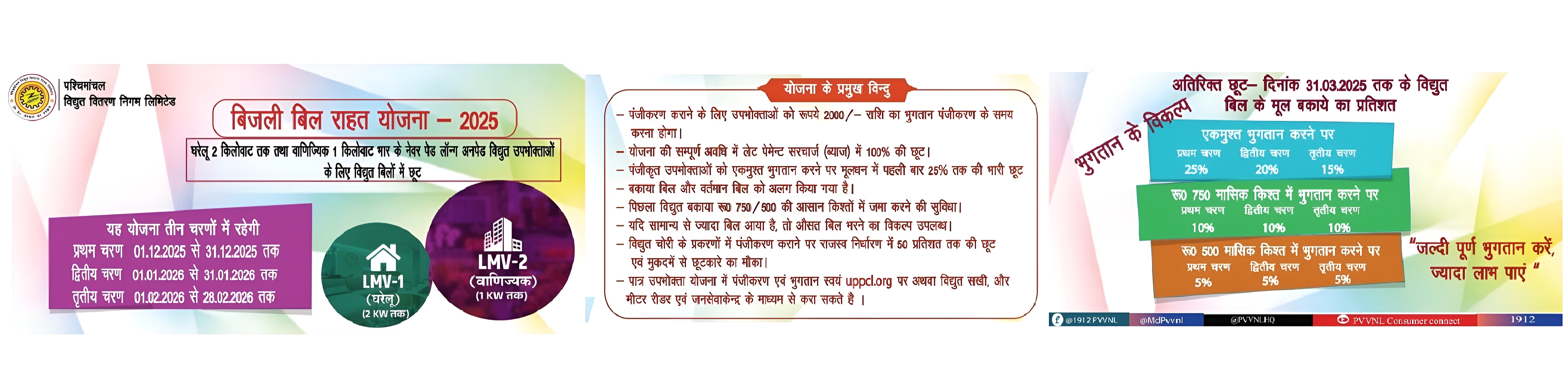 Bijli Bill Rahat Yojana 2025-26